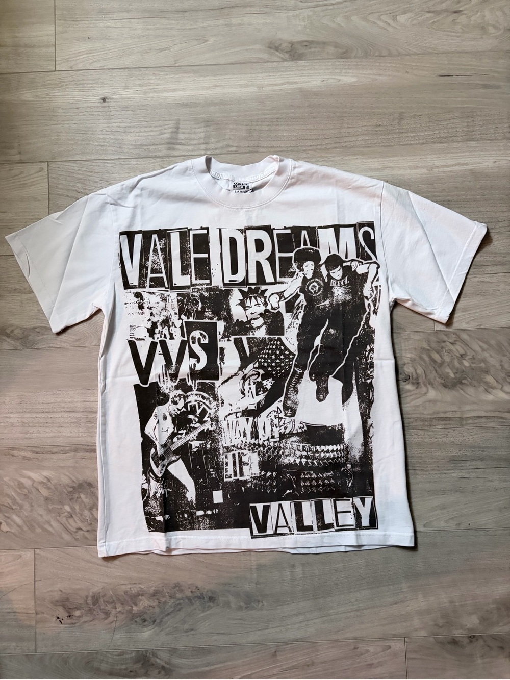 White Vale Dreams Valley Graphic Short-Sleeve Tee